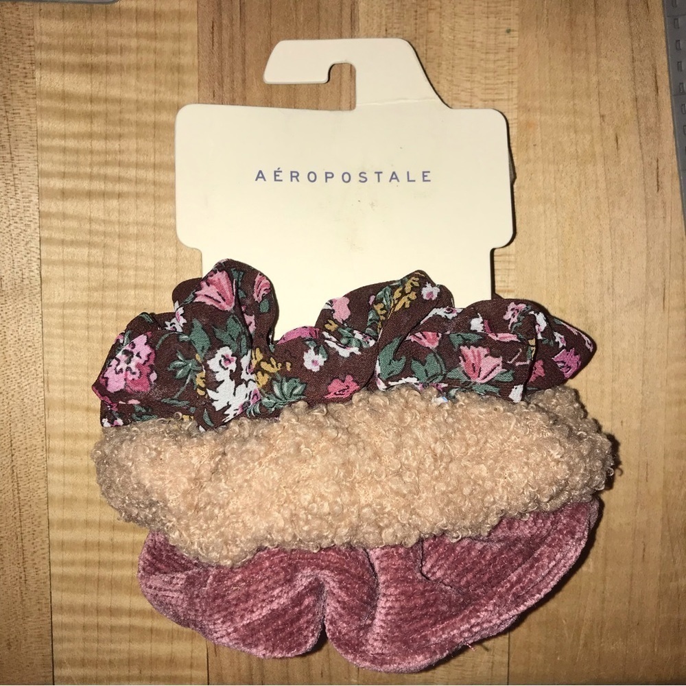 Aeropostale 3 Pack of Scrunchies New Hair Accessories
